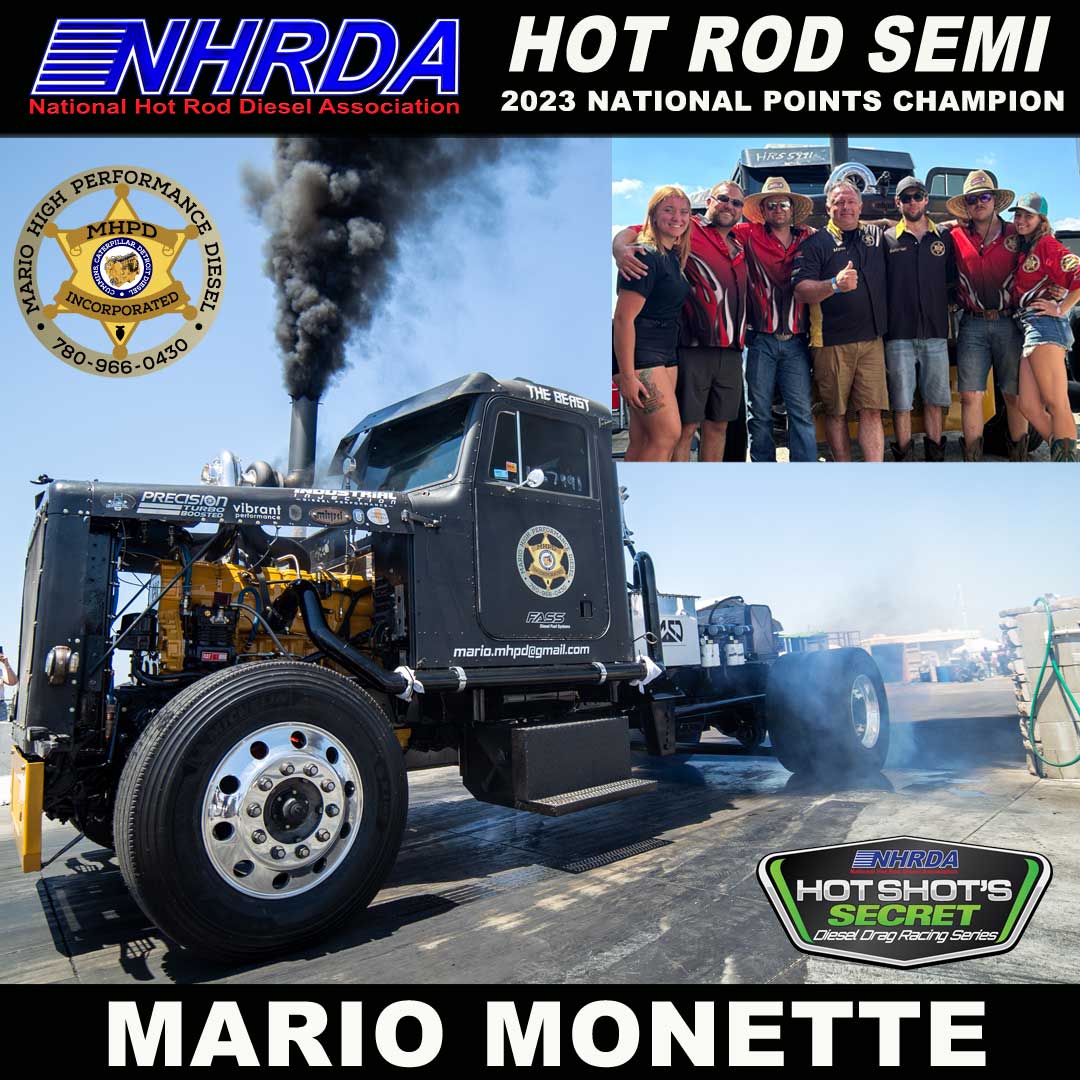 Mario Monette Drives His Truck 'The Beast' to His 1st Ever National Points Championship in the NHRDA Hot Rod Semi Class